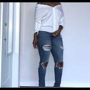 Off the shoulder blouse